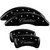 MGP 4 Caliper Covers Engraved Front & Rear Cursive/Cadillac Black - 35008SCADBK