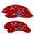 MGP 4 Caliper Covers Engraved F & R 100 Anniversary Red - 14234SBANRD