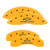 MGP 4 Caliper Covers Engraved F & R Chevy Racing Yellow - 14036SBRCYL