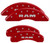 MGP 4 Caliper Covers Engraved Front & Rear 2019 Ram 1500 Red - 55006SRAMRD