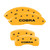 MGP 4 Caliper Covers Engraved Front & Rear Cobra Yellow - 10017SCOBYL