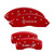 MGP 4 Caliper Covers Engraved Front Lincoln Engraved Rear MKZ Red - 36018SLCZRD