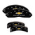 MGP 4 Caliper Covers Engraved F & R Chevy Racing Black - 13013SBRCBK