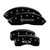 MGP 4 Caliper Covers Engraved Front Lincoln Engraved Rear MKX Black - 36006SLCXBK