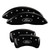 MGP 4 Caliper Covers Engraved Front & Rear Oval logo/Ford Black - 10230SFRDBK