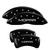 MGP 4 Caliper Covers Engraved Front & Rear MOPAR Black - 12162SMOPBK