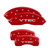 MGP 4 Caliper Covers Engraved Front & Rear Vtech Red - 39005SVTCRD