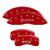 MGP 4 Caliper Covers Engraved Front Lincoln Engraved Rear MKX Red - 36021SLCXRD