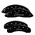MGP 4 Caliper Covers Engraved Front & Rear Cursive/Camaro Black - 14033SCCSBK