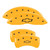 MGP 4 Caliper Covers Engraved Front & Rear Bowtie Yellow - 14027SBOWYL