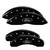 MGP 4 Caliper Covers Engraved Front & Rear Oval logo/Ford Black - 10215SFRDBK