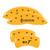 MGP 4 Caliper Covers Engraved Front Lincoln Engraved Rear MKT Yellow - 36020SLMTYL