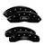 MGP 4 Caliper Covers Engraved Front & Rear Oval logo/Ford Black - 10024SFRDBK