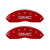 MGP Front set 2 Caliper Covers Engraved Front GMC Red - 34012FGMCRD