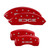 MGP 4 Caliper Covers Engraved Front & Rear Edge Red - 10042SEDGRD