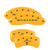 MGP 4 Caliper Covers Engraved Front Mustang Rear Bar & Pony Yellow - 10197SMB1YL