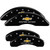 MGP 4 Caliper Covers Engraved F & R Chevy Racing Black - 14241SBRCBK