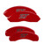 MGP 4 Caliper Covers Engraved Front & Rear No Bolts/St Red - 10244SST1RD