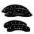 MGP 4 Caliper Covers Engraved Front Cursive/Cadillac Engraved Rear CTS4 Black - 35011SCT4BK
