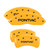 MGP 4 Caliper Covers Engraved Front & Rear Pontiac Yellow - 18030SPOPYL