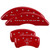 MGP 4 Caliper Covers Engraved Front 2015/Mustang Engraved Rear 2015/Bar & Pony Red - 10200SMB2RD