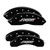 MGP 4 Caliper Covers Engraved Front & Rear SPORT Black - 10119SSPOBK