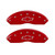 MGP Front set 2 Caliper Covers Engraved Front Bowtie Red - 14003FBOWRD