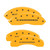 MGP 4 Caliper Covers Engraved Front & Rear Gen 5/Camaro Yellow - 14240SCA5YL