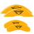 MGP 4 Caliper Covers Engraved Front & Rear MGP Yellow - 23003SYL