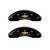 MGP Front set 2 Caliper Covers Engraved Front Chevy racing Black - 14208FBRCBK