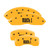 MGP 4 Caliper Covers Engraved Front & Rear Mach 1 Yellow - 10017SMCHYL