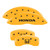 MGP 4 Caliper Covers Engraved Front Honda Engraved Rear H Logo Yellow - 20201SHOHYL