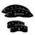 MGP 4 Caliper Covers Engraved Front Lincoln Engraved Rear Star logo Black - 36021SLC1BK