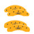 MGP 4 Caliper Covers Engraved Front & Rear Oval Logo/Ford Yellow - 10227SFRDYL