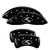 MGP 4 Caliper Covers Engraved Front & Rear Circle K/Kia Black - 21191SCRKBK