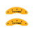 MGP Front set 2 Caliper Covers Engraved Front i-Vtec Yellow - 20212FIVTYL