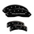 MGP 4 Caliper Covers Engraved Front Mustang Engraved Rear Pony Black - 10095SMPYBK