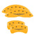 MGP 4 Caliper Covers Engraved F & R Style 1/Chrysler Wing Yellow - 32005SCW1YL