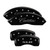 MGP 4 Caliper Covers Engraved Front Cursive/Cadillac Engraved Rear XLR Black - 35010SXLRBK