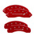 MGP 4 Caliper Covers Engraved Front & Rear With stripes/Dodge Red - 12059SDD3RD