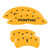MGP 4 Caliper Covers Engraved Front Pontiac Rear Arrow Yellow - 18028SPONYL