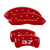 MGP 4 Caliper Covers Engraved Front Mustang Engraved Rear 37 Red - 10198SM37RD