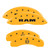 MGP 4 Caliper Covers Engraved Front Ram Rear Ramhead Yellow - 55005SRMHYL