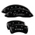 MGP 4 Caliper Covers Engraved Front Cursive/Cadillac Engraved Rear CTS4 Black - 35020SCT4BK