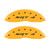 MGP Front set 2 Caliper Covers Engraved Front SRT4 Yellow - 12002FSR4YL