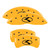MGP 4 Caliper Covers Engraved Front & Rear 18 Kia Stinger Base Yellow w/ Circle K (KIA)- 21191SCRKYL