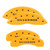 MGP 4 Caliper Covers Engraved Front & Rear Silverado Yellow - 14048SSILYL