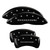 MGP 4 Caliper Covers Engraved Front & Rear With out stripes/Dodge Black - 12181SDD4BK