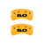 MGP Rear set 2 Caliper Covers Engraved Rear 50 Yellow - 10010RM50YL