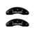 MGP Front set 2 Caliper Covers Engraved Front Cruze Black - 14208FCRZBK